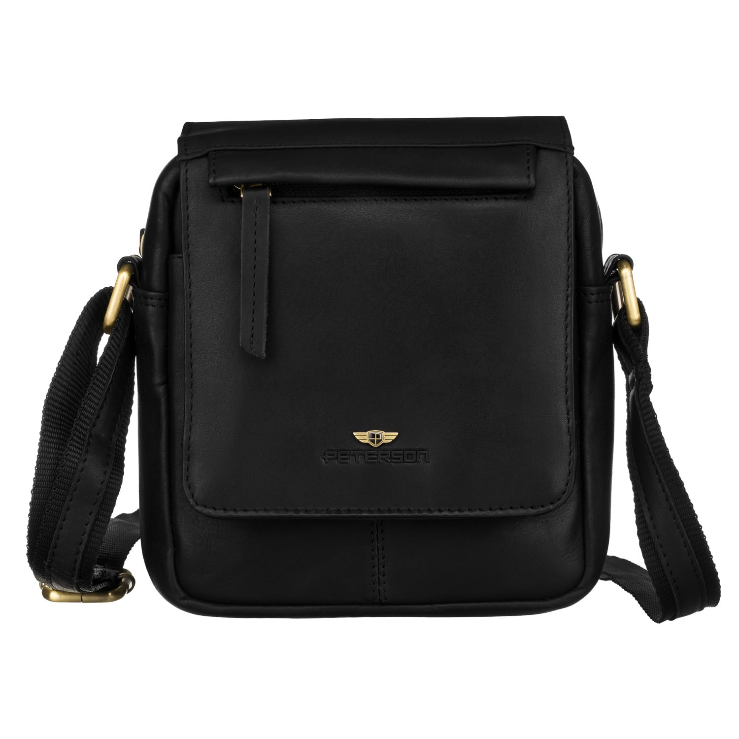 Vidēja izmēra rokassoma Peterson, melna R11