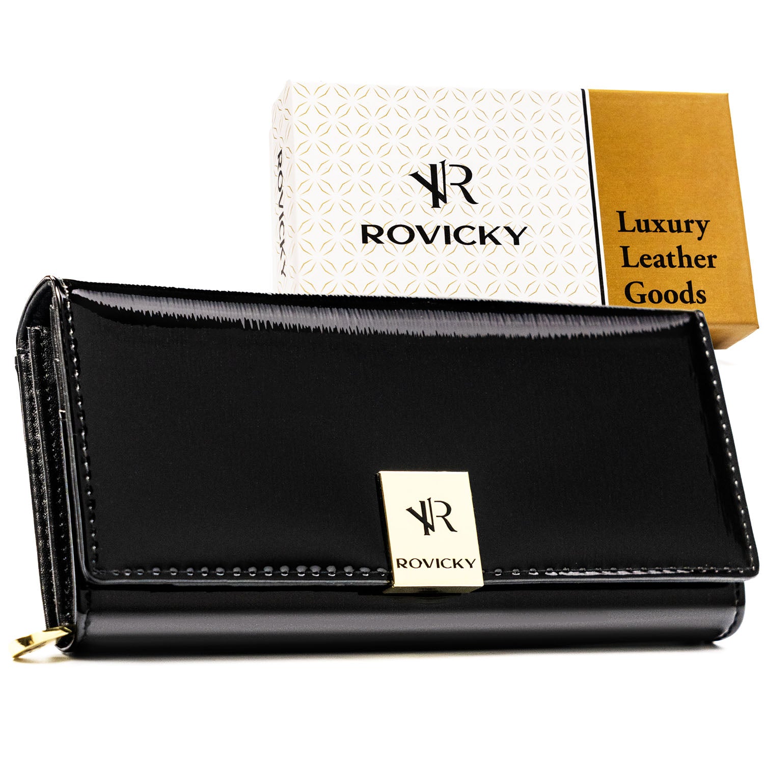 Didelė piniginė moterims Rovicky, juoda G37