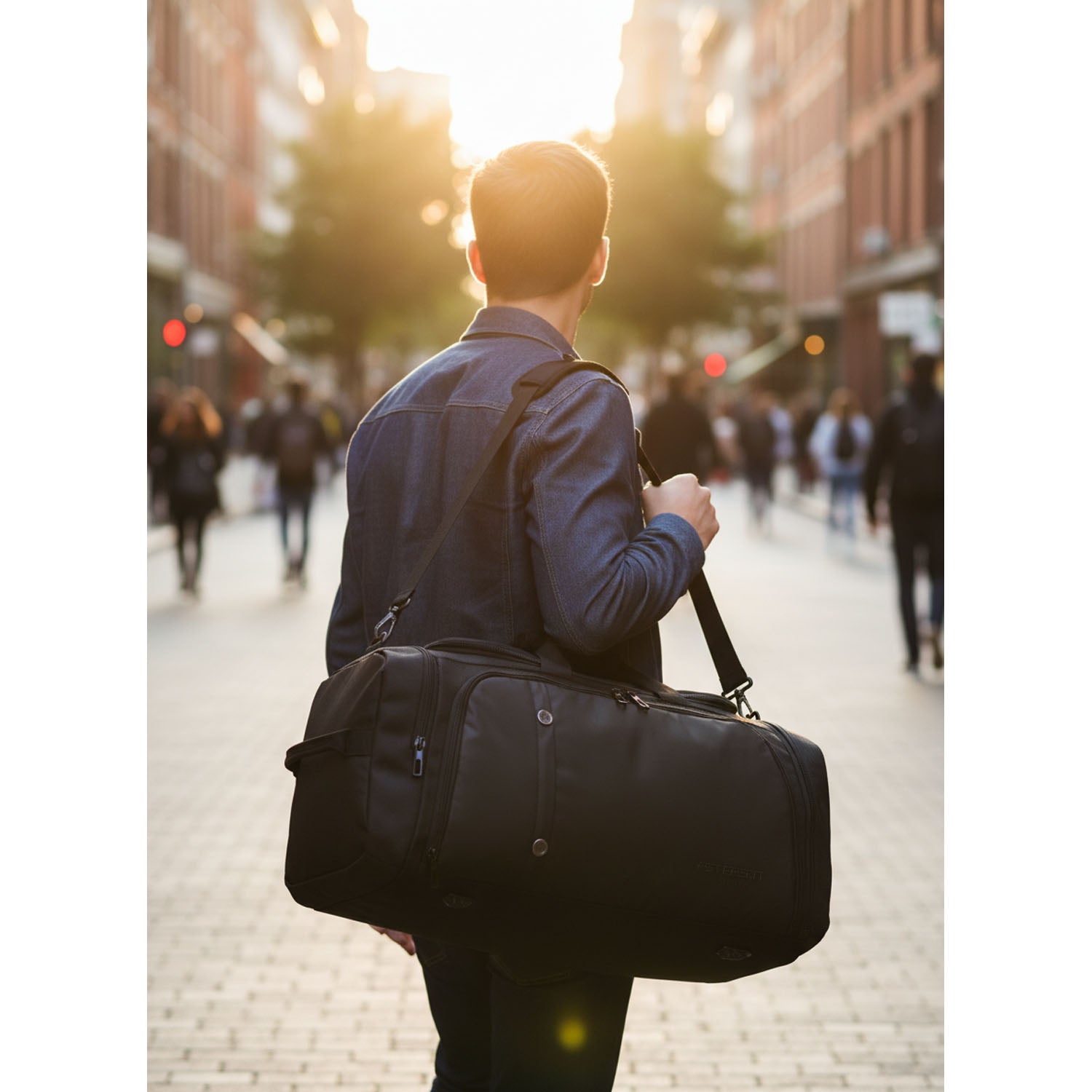 Sporta soma Peterson, melna G12