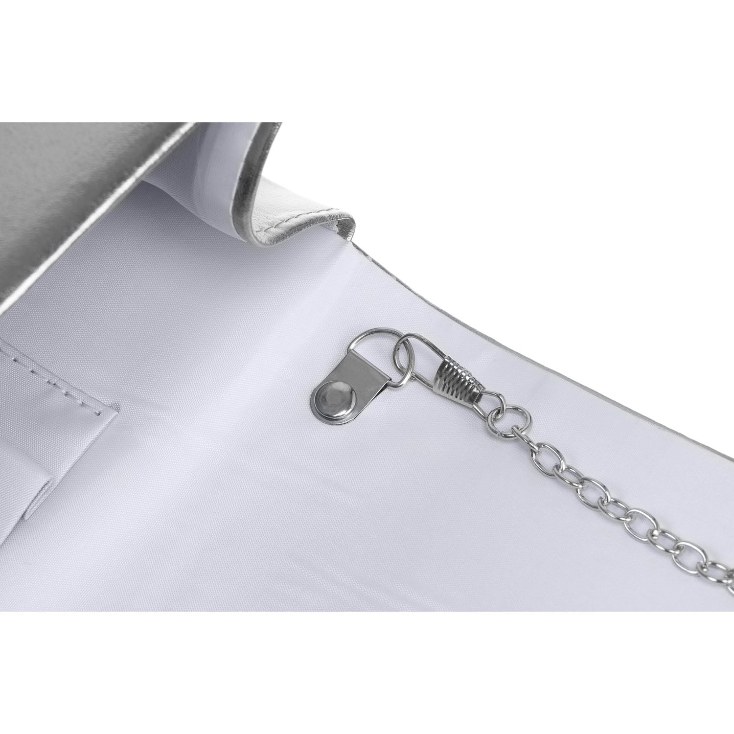 Sieviešu rokassoma, sudraba krāsā, mākslīgā āda N393