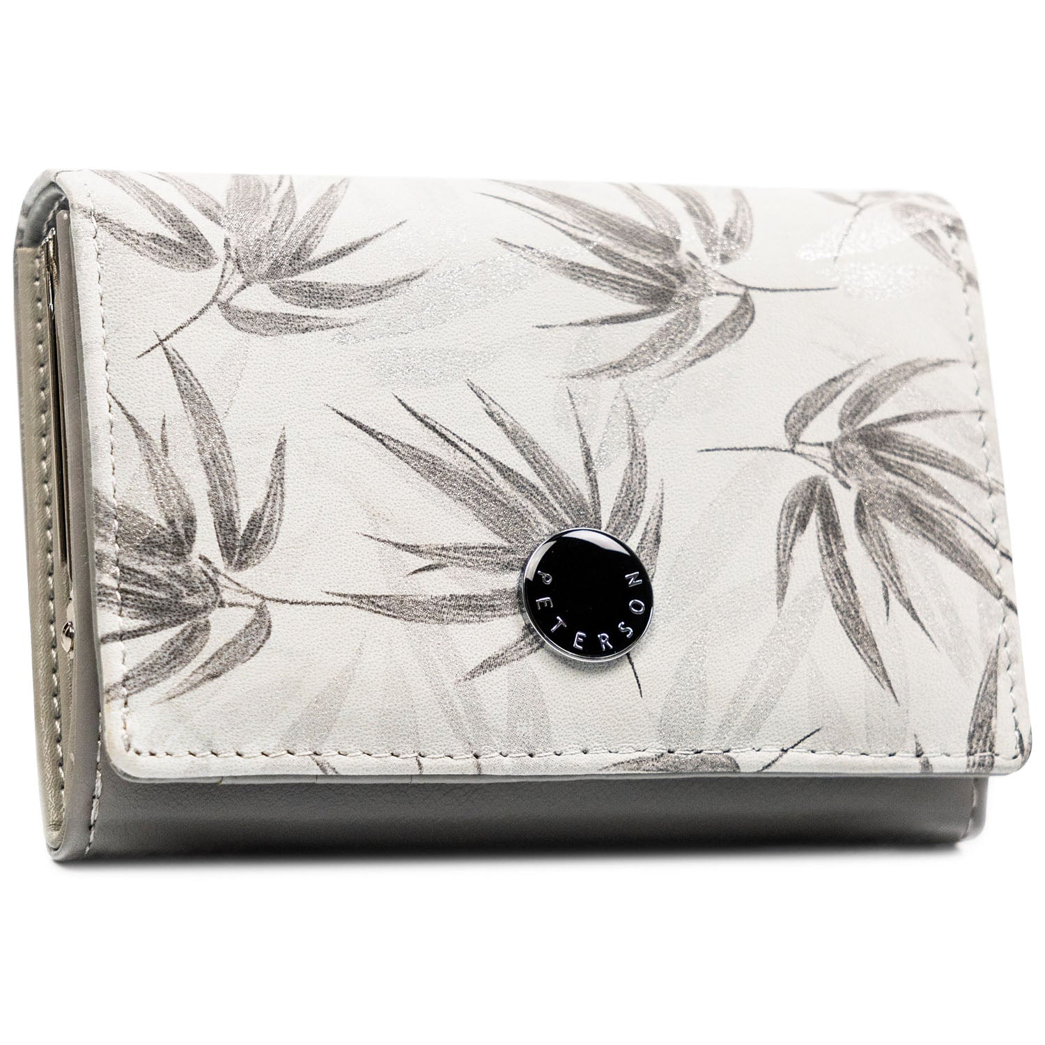 Vidēja izmēra sieviešu maks Peterson, balts PT15