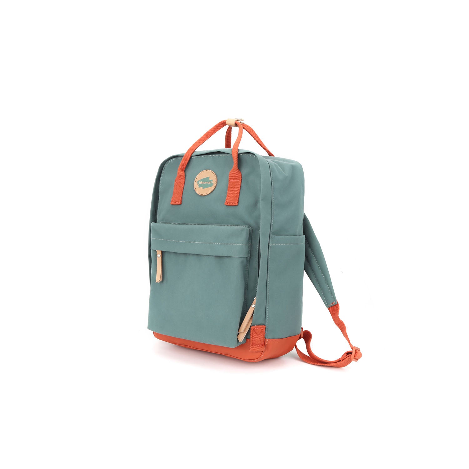 Stilīga, ietilpīga Himawari mugursoma, tirkīza un sarkanā krāsā.