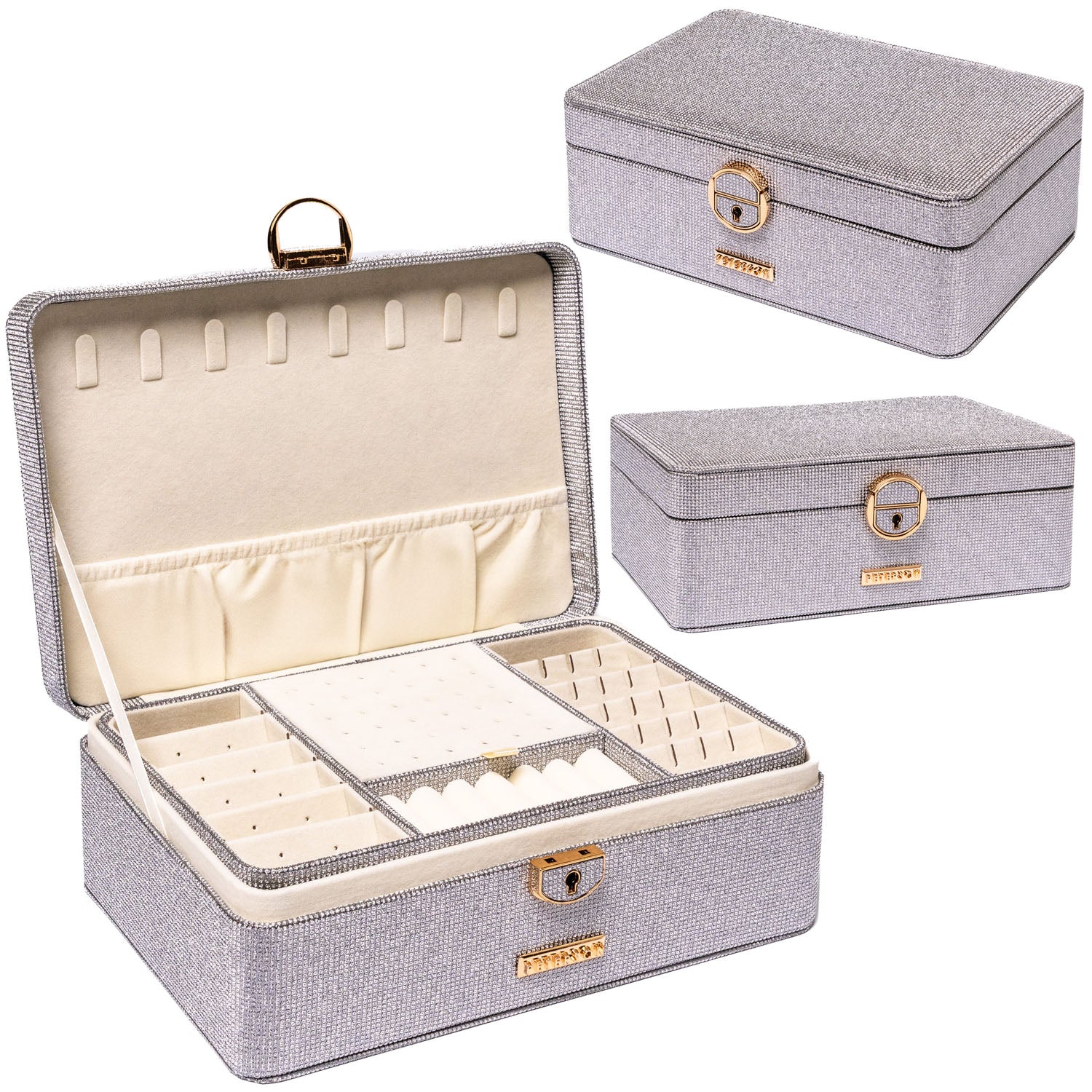 Rotaslietu kastīte Peterson, pelēkā krāsā.