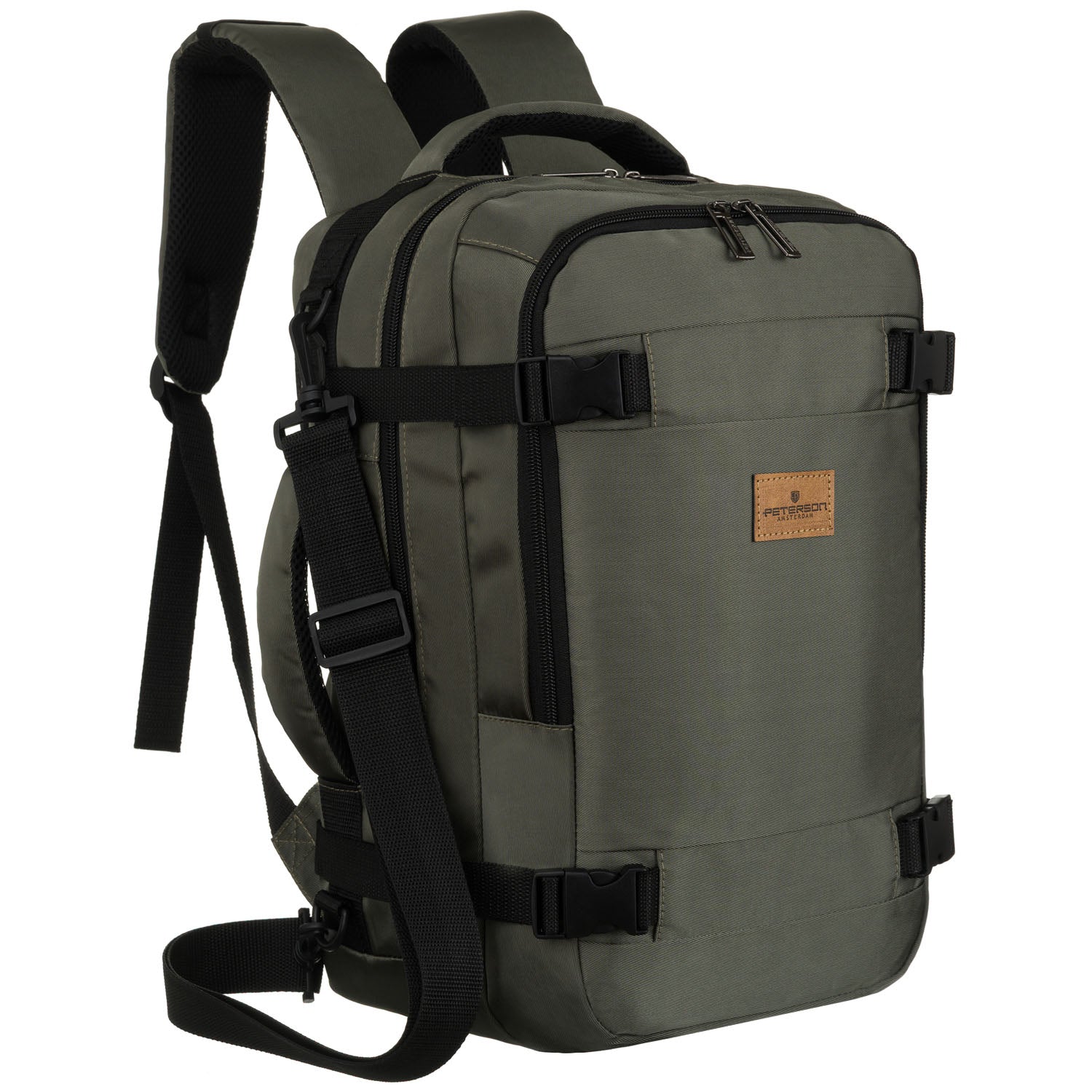 Unisex mugursoma Peterson, pelēka K10