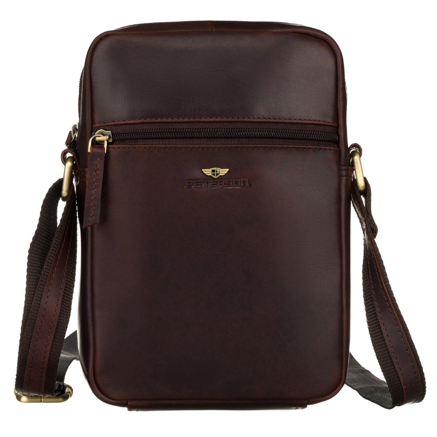 Vidēja izmēra rokassoma Peterson, brūna, R19