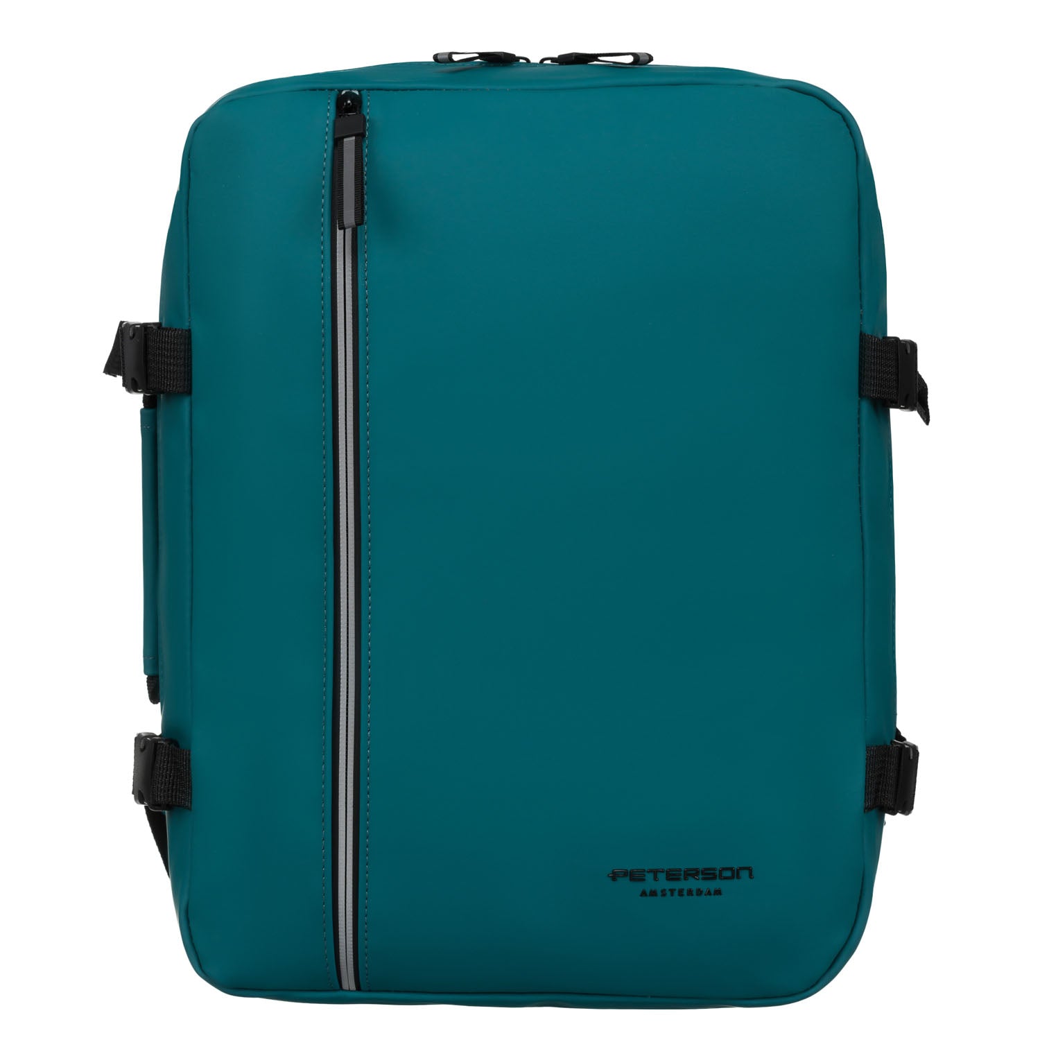 Vidēja izmēra unisex mugursoma Peterson, tirkīza krāsā