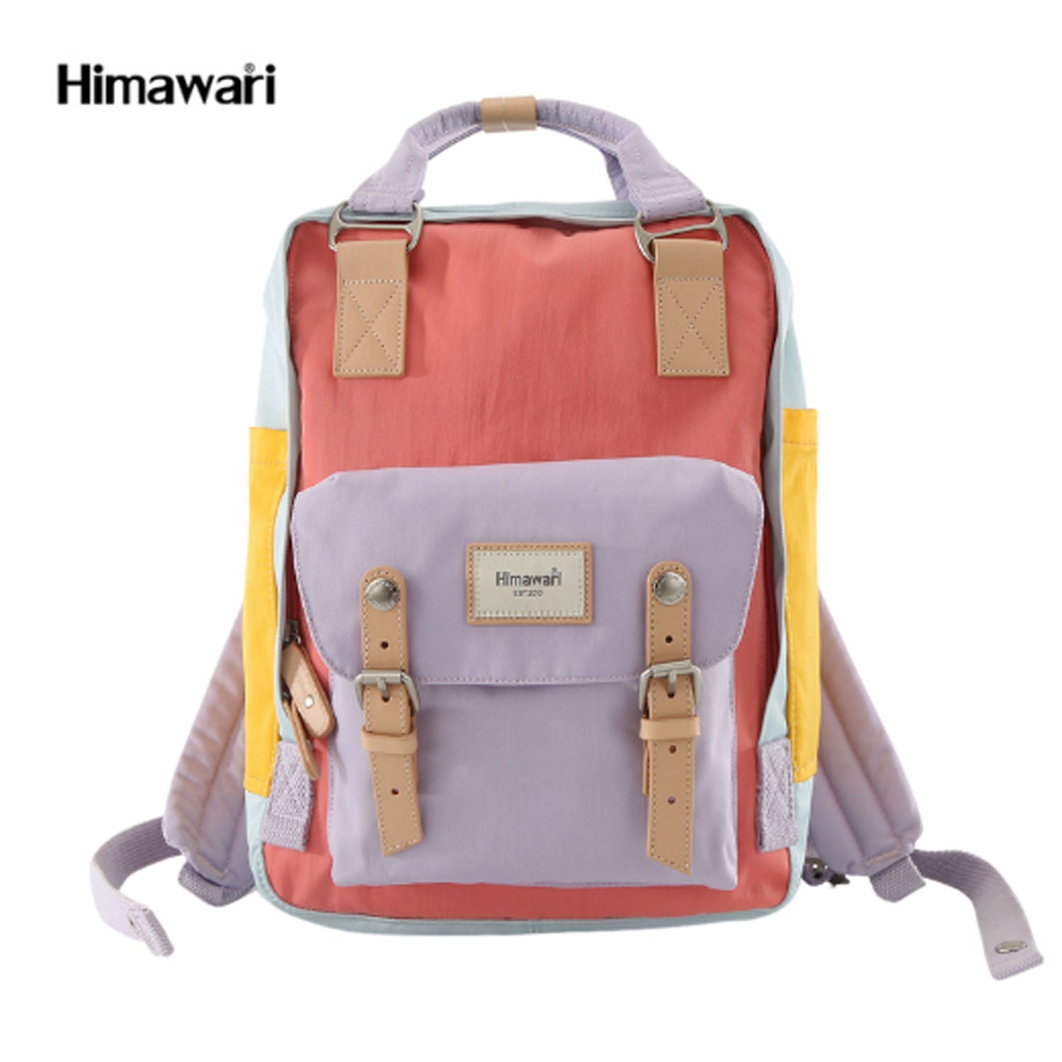 Himawari daudzkrāsaina mugursoma ar nodalījumu klēpjdatoram, poliesters