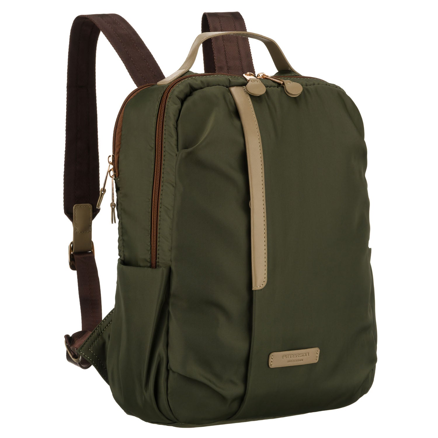 Sieviešu mugursoma Peterson, zaļa K37