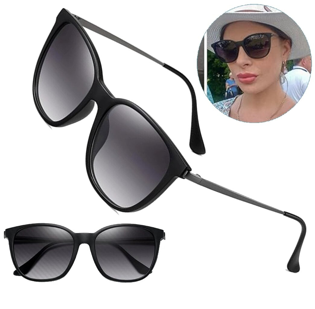 Polarizētas sieviešu saulesbrilles E22 pelēkas