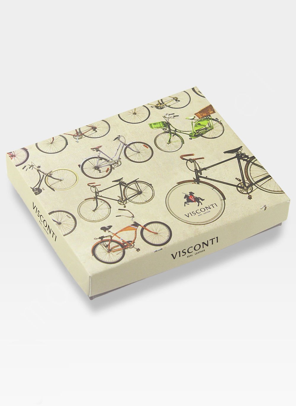 Īstas ādas vīriešu vizītkaršu maciņš Visconti, melns S1032