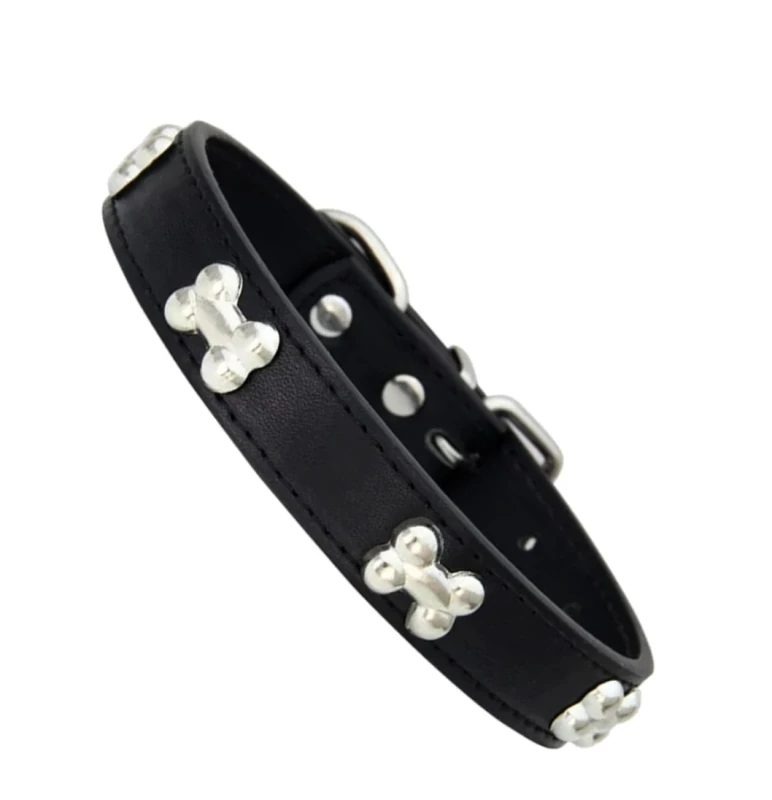 Regulējama suņu kakla siksna C3, melna N233