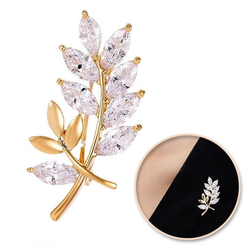 Sieviešu piespraude K2, zelta P48