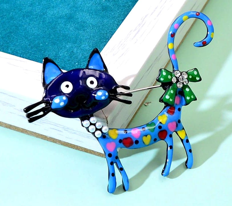 Broša sievietēm - kaķis A108