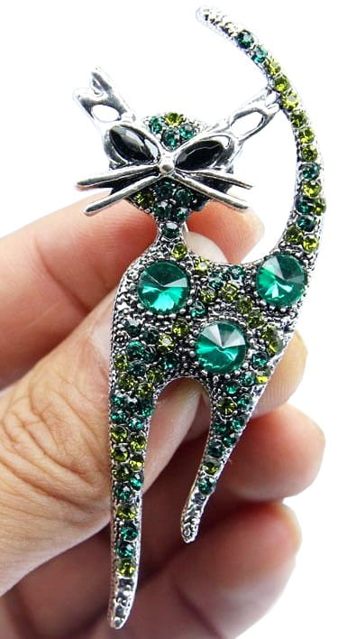 Broša sievietēm - kaķis G108