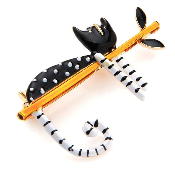 Broša sievietēm - kaķis H65