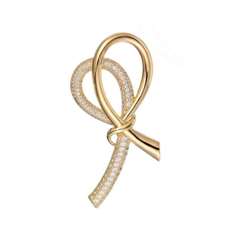 Sieviešu piespraude V10, zelta krāsā