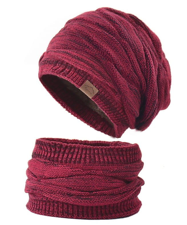 Sieviešu šalles un cepures komplekts R68