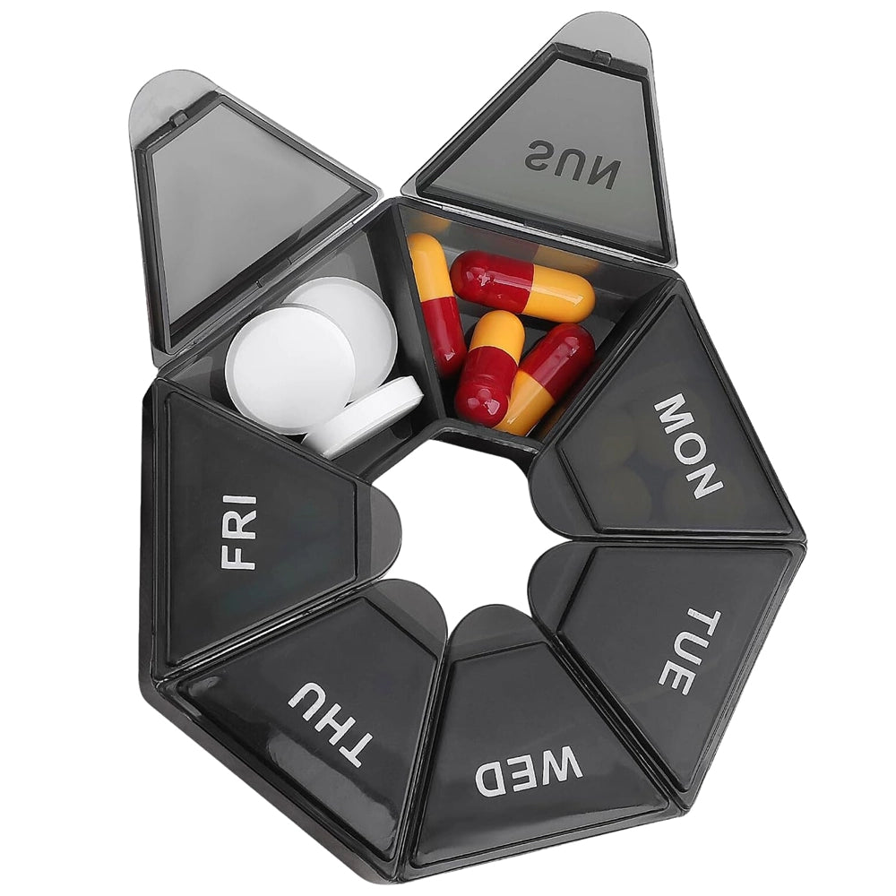 Nedēļas medikamentu organizators, 7 dienas, kastīte