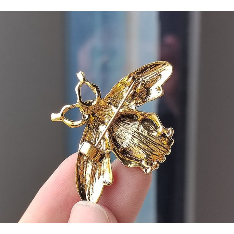 Broša ar kristāliem Zaļā Bite BZ170