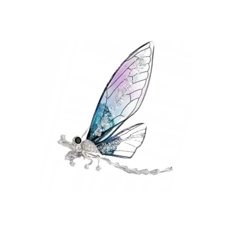 Broša Swarovski kristāli Dragonfly BZ169