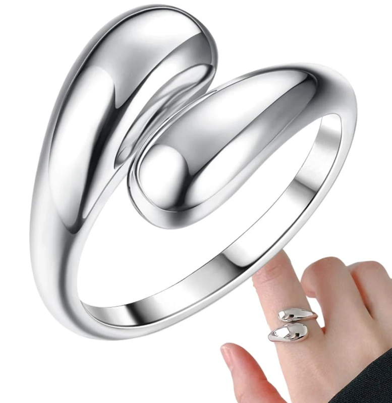 Sudraba 18 mm gredzens no nerūsējošā tērauda