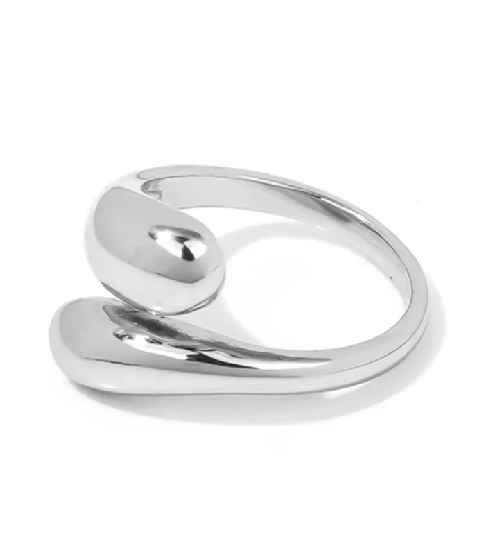 Sudraba 18 mm gredzens no nerūsējošā tērauda