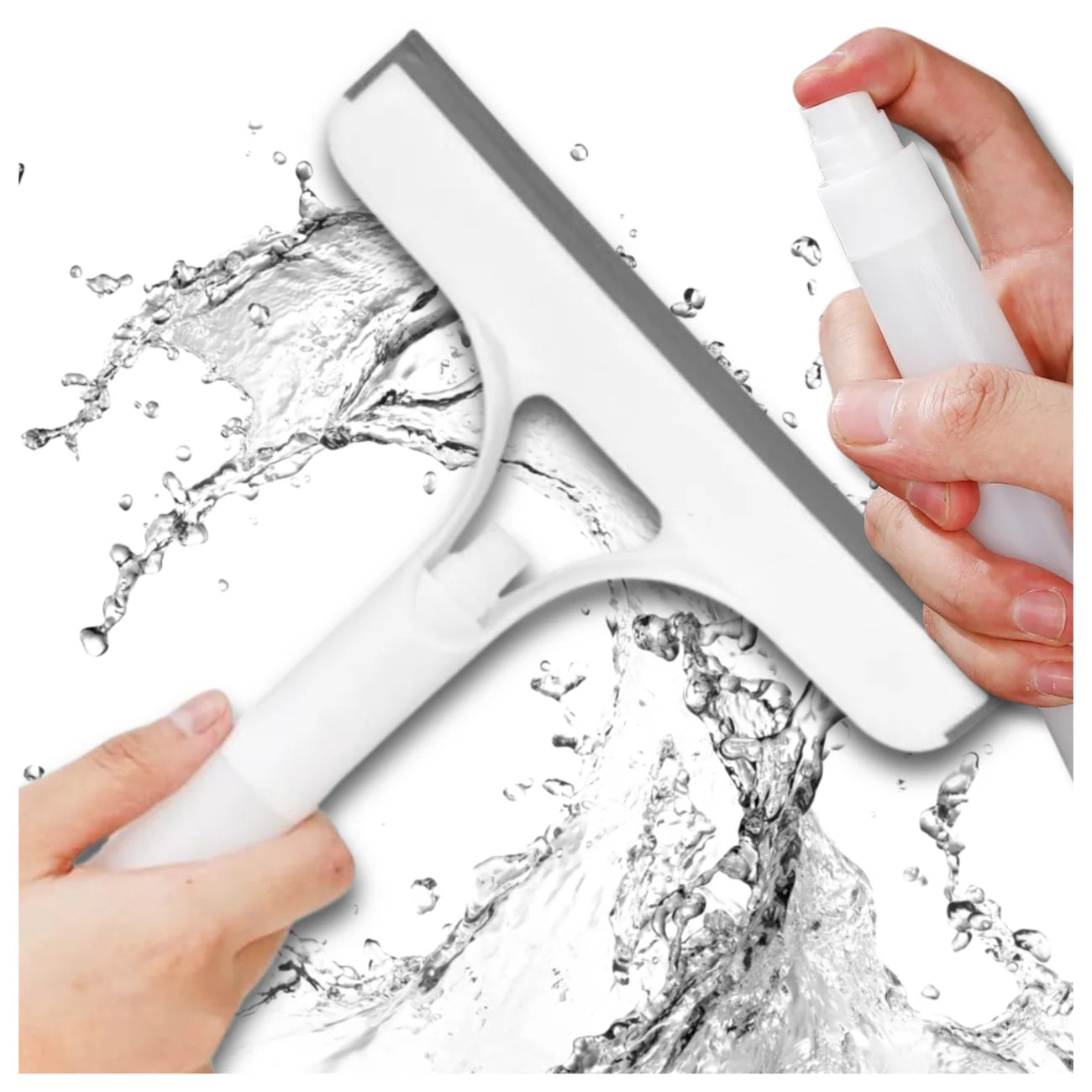 Silikona logu tīrītājs ar dozatoru 3 vienā