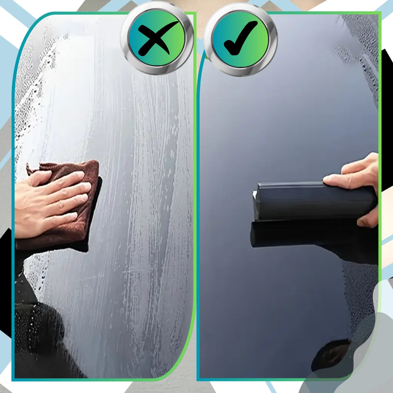 Silikona logu tīrītājs