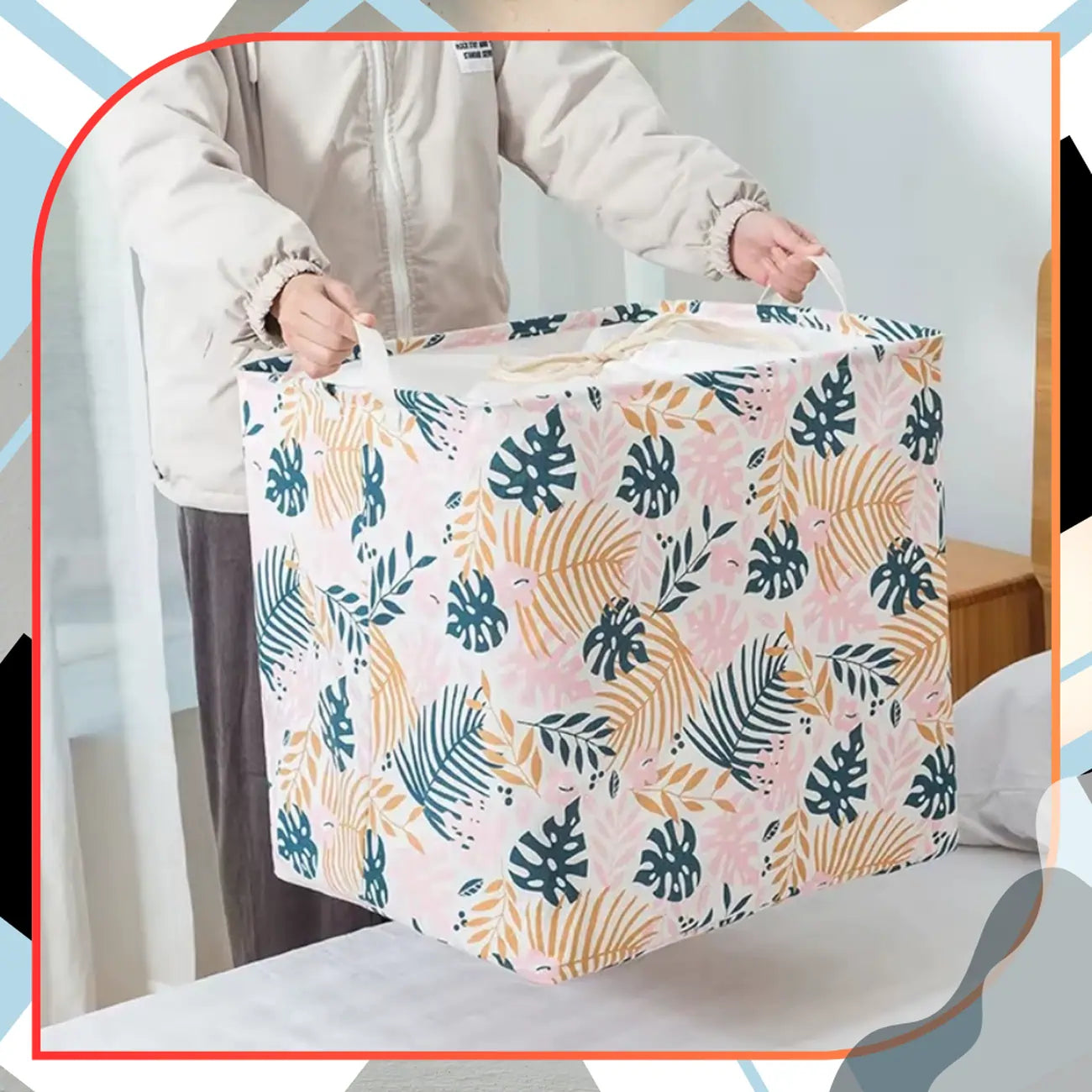 Veļas maiss rotaļlietām, ar rāvējslēdzēju