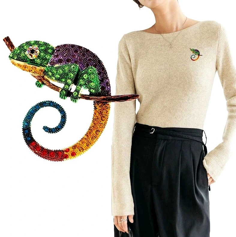 Krāsaina hameleona piespraude