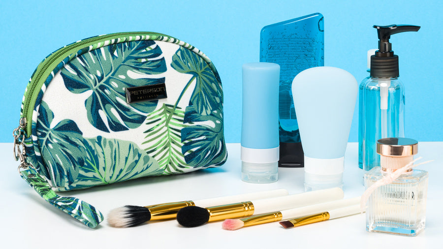 Krāsaina kosmētikas soma ar rāvējslēdzēju un rokas siksnu - Peterson