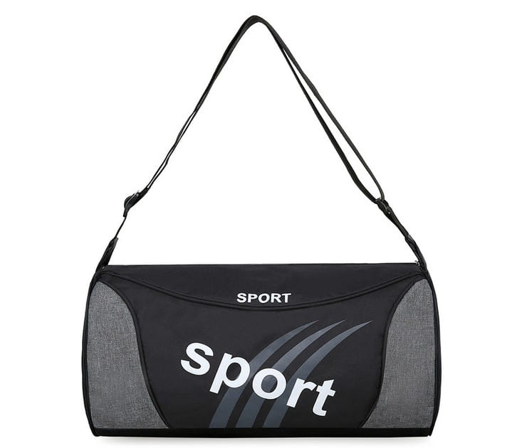 Vīriešu sporta soma A33, melna/pelēka