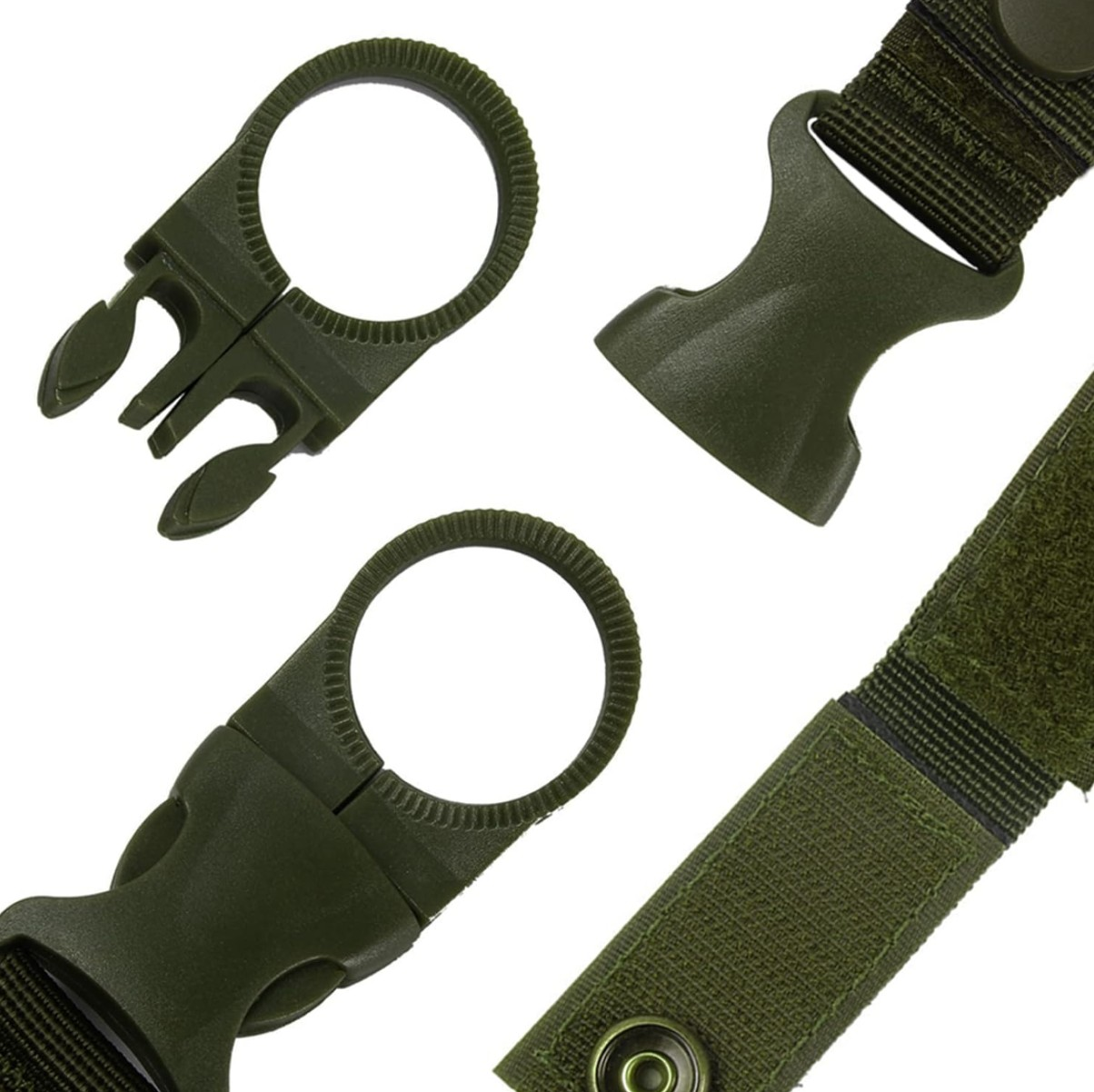 Taktiskie pudeļu turētāji jostai, 4 gab., M8, zaļi