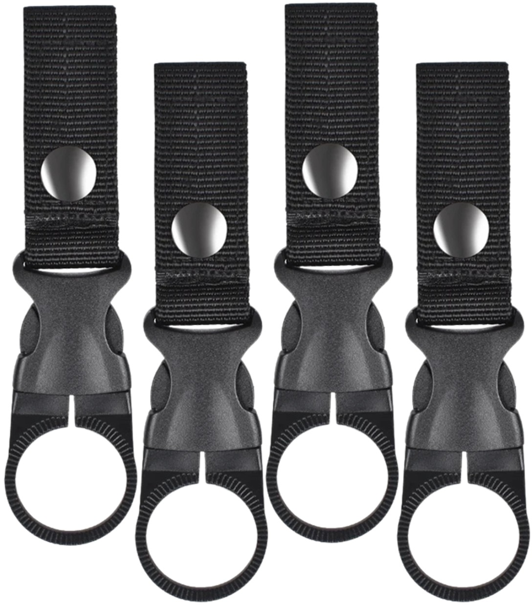 Taktiskie pudeļu turētāji jostai, 4 gab., M9, melni