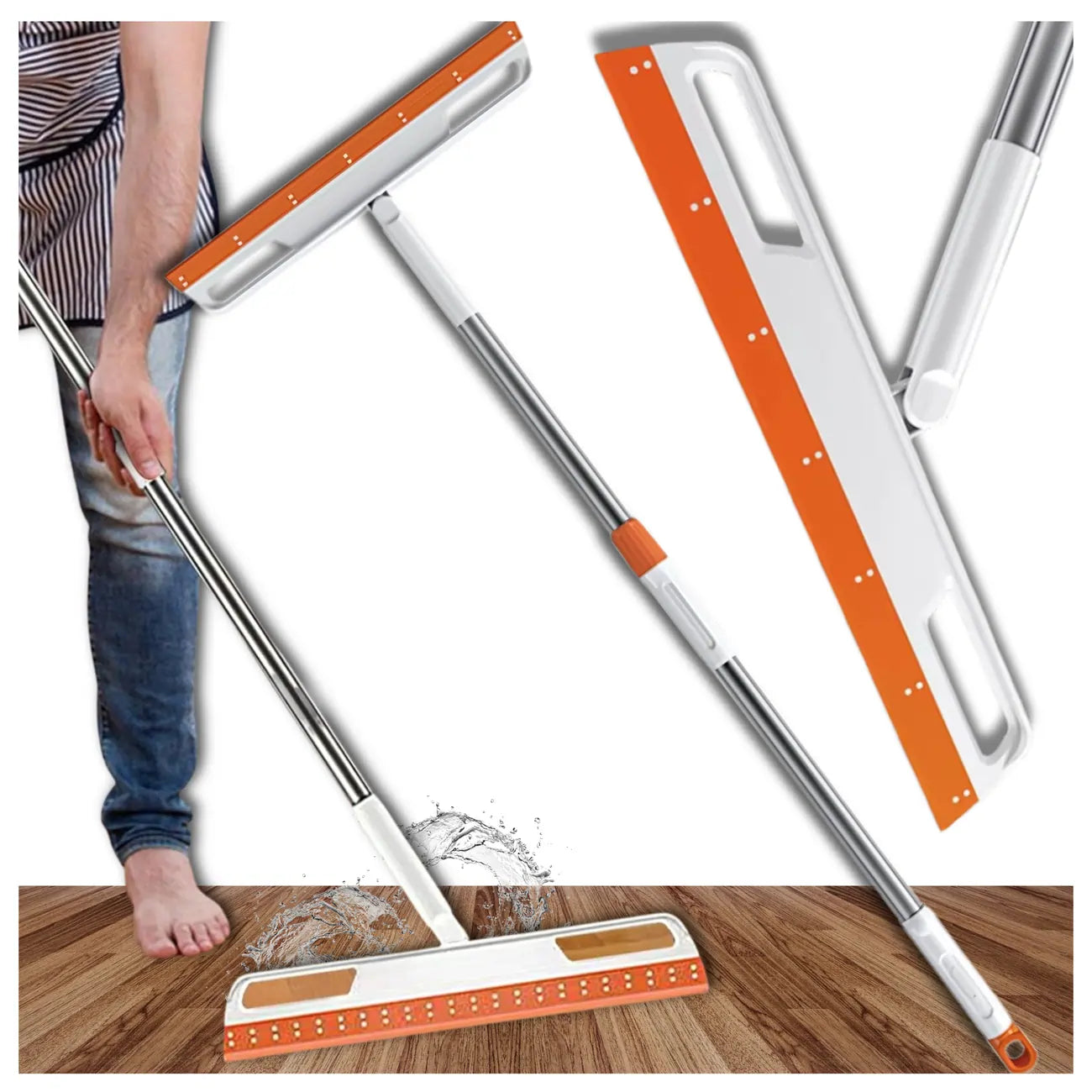 Teleskopisks grīdas slotiņa, gara