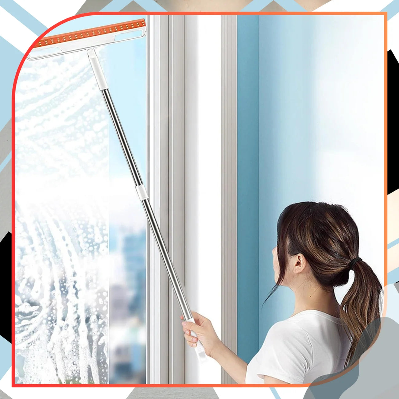 Teleskopisks grīdas slotiņa, gara