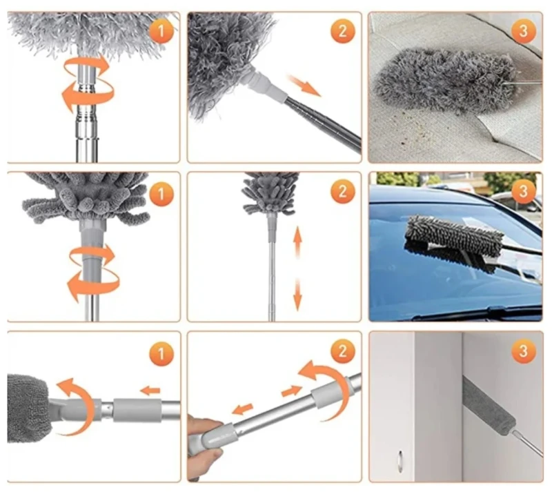 Teleskopiskā putekļu birste B2