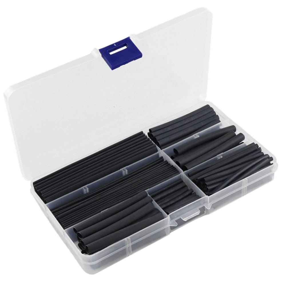 Termosarūkošo cauruļu komplekts ar kasti, 140 gab.