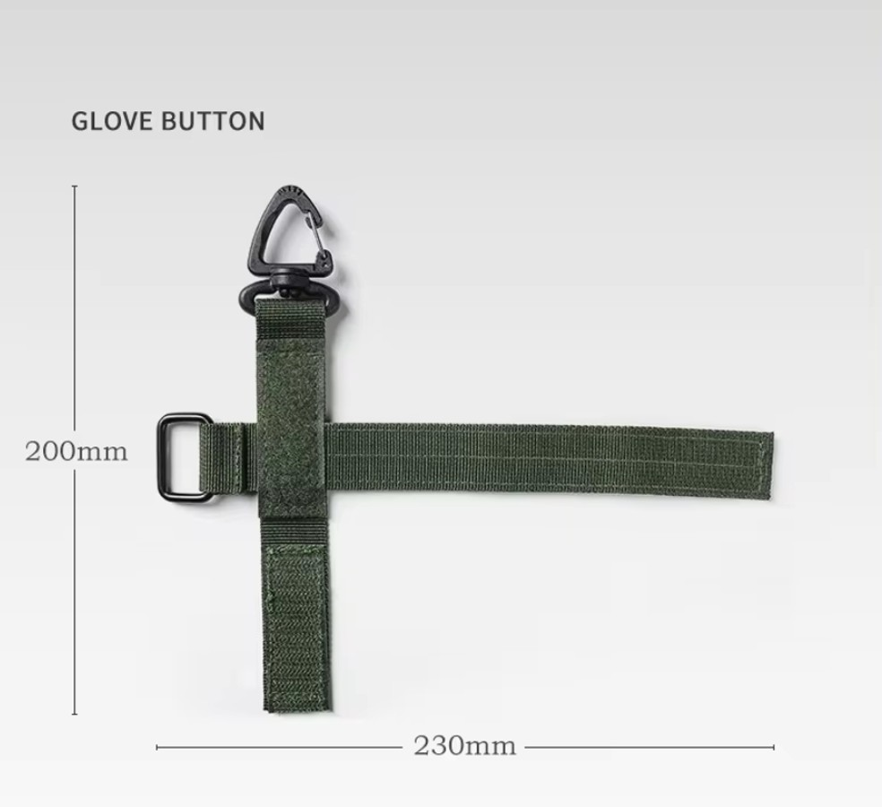 Jostas sprādzes cilpa ar karabīni 4 gab. M10, zaļa