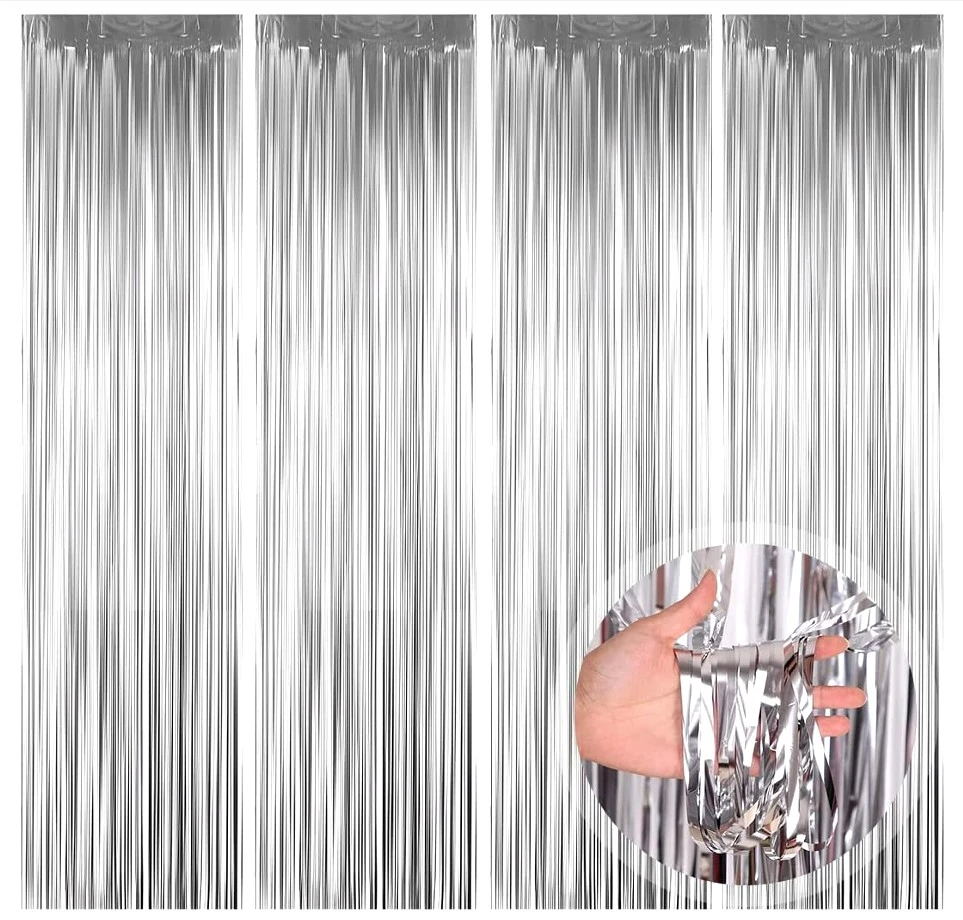 Aizkari svētku dekorēšanai J8, sudraba krāsā