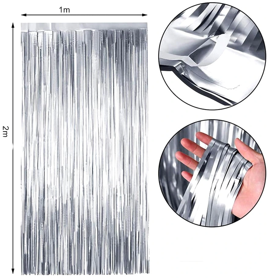 Aizkari svētku dekorēšanai J8, sudraba krāsā