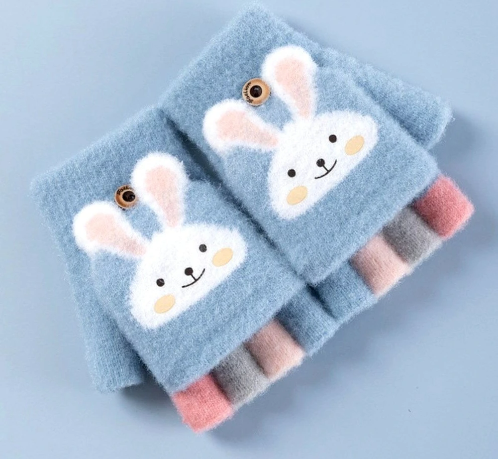 Bērnu ziemas cimdi S10, zili