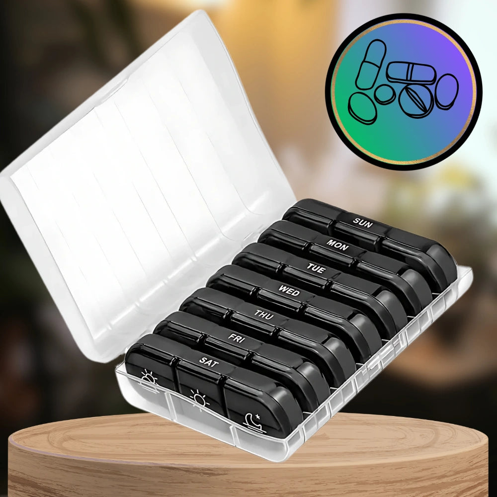 Medikamentu organizators, 7 dienas, 3 reizes dienā