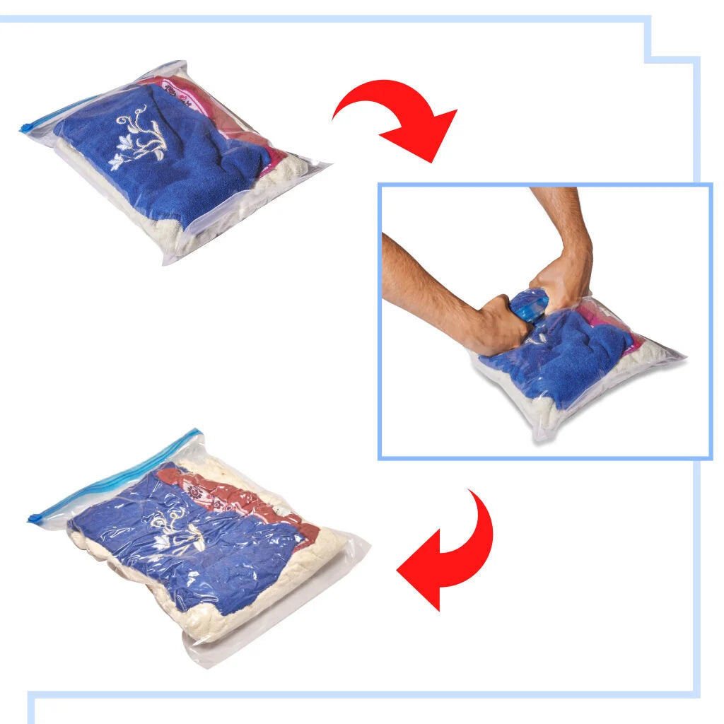 Vakuuma maisiņi drēbēm, 9 gab.