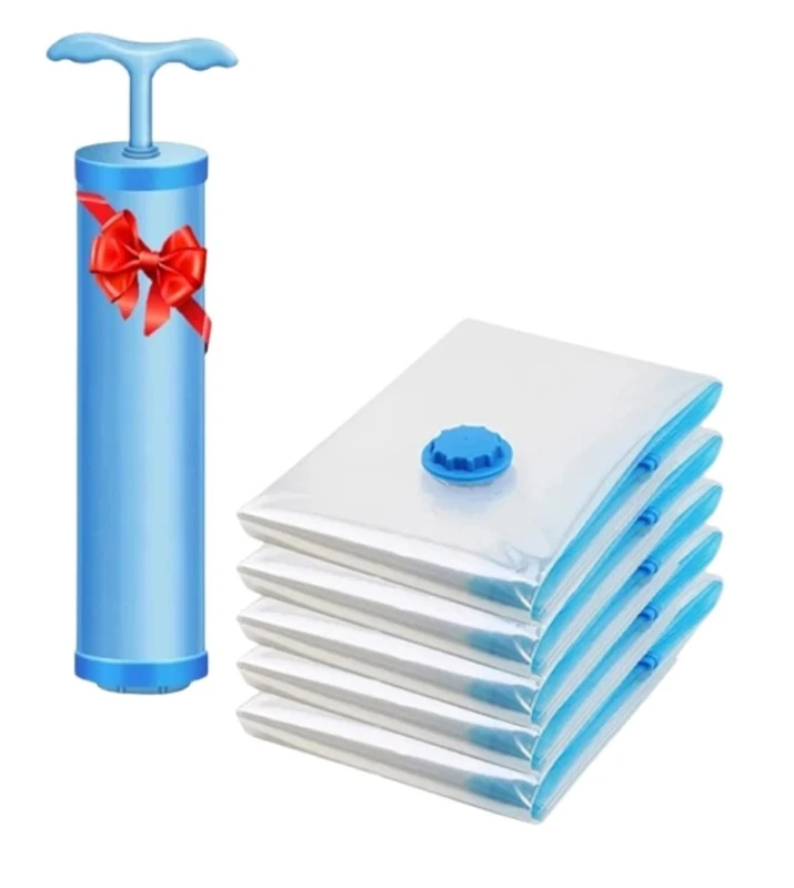 Vakuuma maisiņi ar sūkni 5 gab. 60 x 80 cm P16