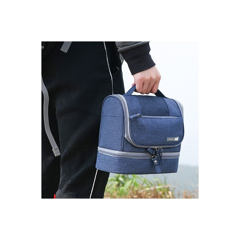 Ūdensizturīgs kosmētikas maciņš, divstāvīgs, 25x21x11,5 cm, KS103WZ3