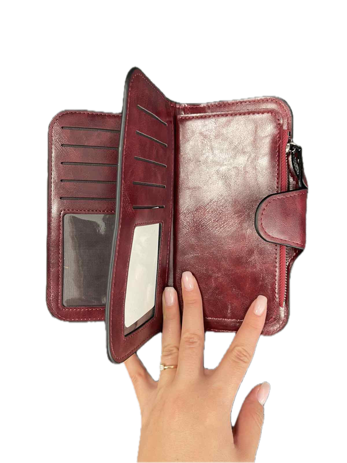 Sieviešu maks C22-1, bordo krāsā D945