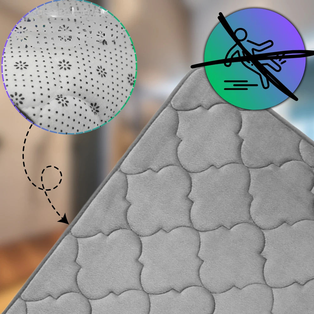 Vannas istabas paklājiņu komplekts M12, pelēks