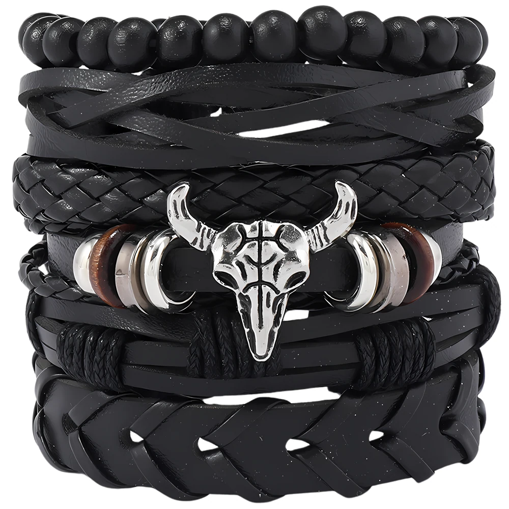 Vīriešu rokassprādze P2, melna A10