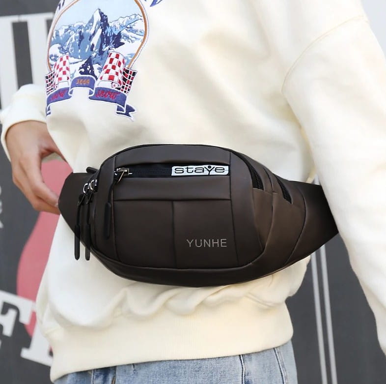 Vīriešu jostas soma, soma E37, melna R228